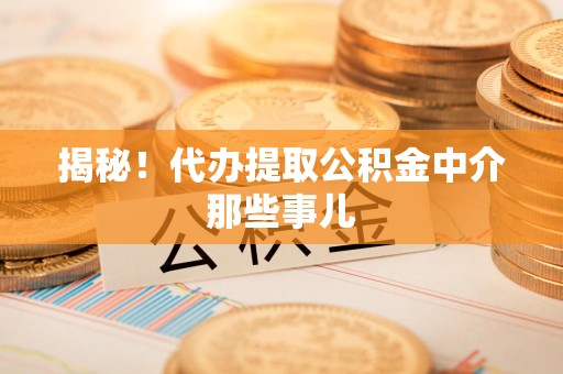 霞浦揭秘！代办提取公积金中介那些事儿
